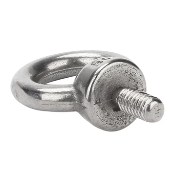 2VNT 304 Nerūdijančio Plieno, Sidabro Žiedo Formos Varžtų Europos Stiliaus įsukami žiedai kėlimo akių varžtas jūrų aparatūros žiedas varžtas