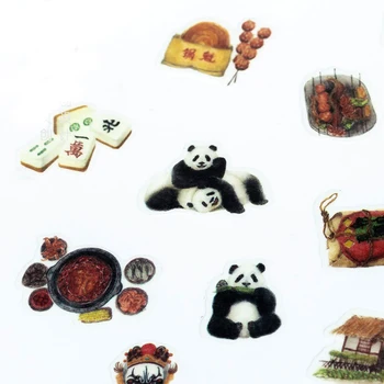 44pcs kelionės Kinijoje dizaino gimtajame panda 