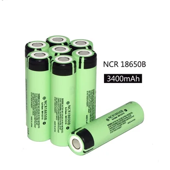 8PCS Naujas Originalus NCR18650B 3400mAh 18650 galia banko baterija 3.7 V, Li-ion daugkartinio Įkrovimo baterijos elektros žibintuvėlis įrankiai