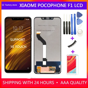 Ekrano Pakeitimas Xiaomi Pocophone F1 LCD Display & Touch Ekranas skaitmeninis keitiklis karkasų montavimo Rinkinys, Skirtas POCO F1 2246*1080 Pikselių