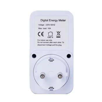 ES MUMS Plug Plug-in, Digital Wattmeter LCD Ekranas Galia Stebėti Metrų Elektros Bandymo Energijos Skaitiklis