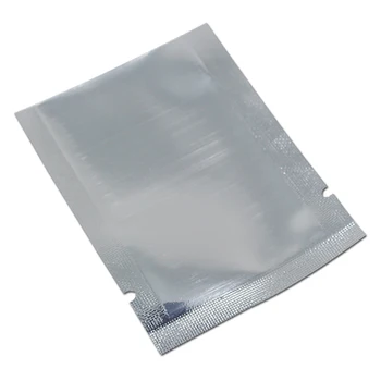 Juoda/ Skaidrus Viršų Atidaryti Šilumos Antspaudas Saugojimo Krepšys Metalinio Aliuminio Folija Plastikinį Vakuuminį Paketą Maišelį Slapukus Pupelės 300pcs/Daug
