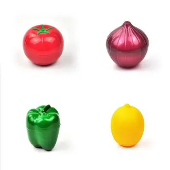 Kūrybos Plastiko Svogūnas Pipirai Česnakai Formos Maisto Konteineriai Daržovių Ir Citrinos Vaisių Atveju, Švieži Langelį, Šaldytuvas, Namų Saugojimas