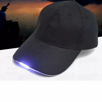 LED Žibintai Beisbolo kepuraitę Kamufliažas Naktį Žvejybos Hat Lauko Šviesos Alpių Bžūp Antis Kalba Alpinizmas Hip-Hop Snapback