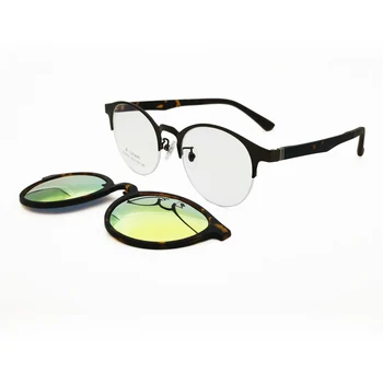 Metalo klipas akiniai nuo saulės šviesą formos desiger tai halfrim optiniai akinių rėmeliai megnatic karpymas, poliarizuota akiniai nuo saulės, kontaktiniai lęšiai HW925