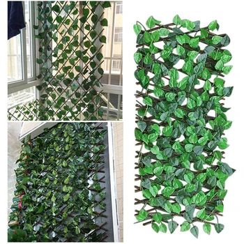 Modeliavimo Tvora Dirbtinis Žalios Lapinės Sode Kieme Dekoro Medžio Tvora Privatumo Tvora Ekrano Dirbtiniais Lapų Plantas Sodo