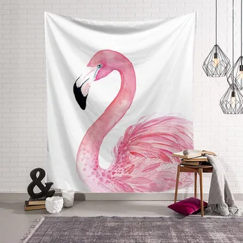 Namų Tekstilės Sienos Kabo Gobelenas Flamingo Audinio Sienos, Kiliminė Danga, Paplūdimio Rankšluostį Kilimėlis Rauginimo