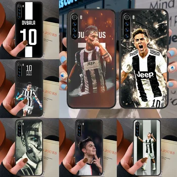 Paulo Dybala Milano futbolo Telefoną atveju Xiaomi Redmi Pastaba 7 8 8T 9 9S 4X 7, 7A 9A K30 Pro Ultra black hoesjes silikono atgal 3D