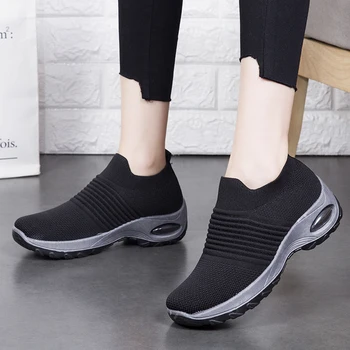 Platformos batai moteris sportbačiai 2021 slip-on kvėpuojantis sportbačiai moterims, batai, plius dydis streetwear ponios batų karšto parduoti