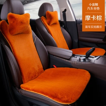Poliesterio medžiagos automobilių pliušinis Žiemos Auto tiekimas 5 sėdynės pagalvėlės /1 set automobilių sėdynės padengti universalus Sėdynės pagalvės