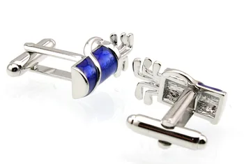 SUNNYLINK 21mm vyriškos Rankogalių segtukai Golfbag Mėlyna Sidabro rankogalių segtukai M3968