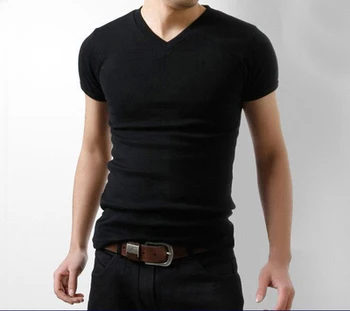 Trumpas rankovėmis vyriški marškinėliai atsitiktinis kvėpuojantis pusė rankovėmis viršuje 2654