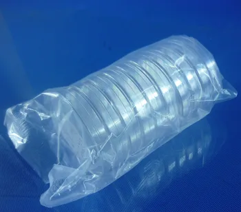 10 vnt./pak 90mm*15mm Clear Skaidrus Sterilius Plastikinius Petri lėkštelės su Dangteliais Plokštė audinių kultūros patiekalas Lab Prekes