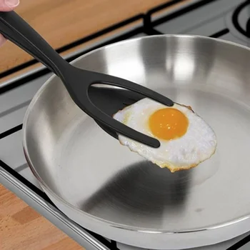 2018 Black kastuvas 1pcs 2-in-1 Kepti kiaušiniai, kiaušinių įrašą Apversti ant Silikono Omletas Virtuvės Įrankiai, Priedai Blynas, skrudinta duona, kepta