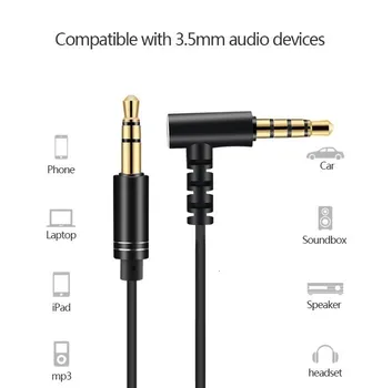 CHYI 3.5 mm Automobilio Audio Cable Male-Male Jack AUX Automobilio Stereo Kabelis, Ausinės Beats Garsiakalbiai Smart In-line Nuotolinio Valdymo AUX Laidas