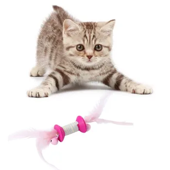 Funny Cat Interaktyvus Spalvingų Plunksnų Geležinkelių Skiltyje Žaislai Kačiukas Mini Žaisti Žaislas Mokymo Braižymo Žaislai Katė Prekes