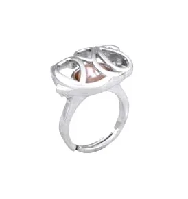 Gali Atidaryti ir Įdėti Į Perlų Perlas Akmens Narve Žiedas Plūduriuojantis Karoliukai Žiedas Montavimas, 18kgp Reguliuojamo Dydžio Dramblių Žiedas