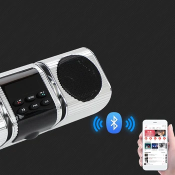 Motociklo MP3 Grotuvas 12V Muzikos Grotuvas FM Radijas su LED Ekranu, 