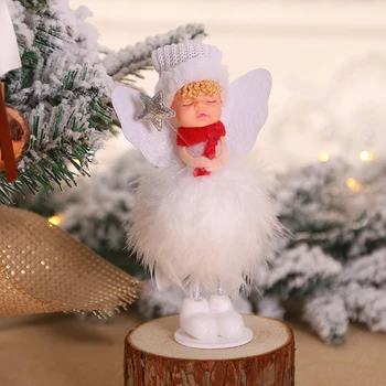 2019 Naujųjų Metų Kalėdų Angelas Lėlės Ornamentu Kalėdos Pakabukas Kalėdų Eglutės papuošalus namams, Vaikams, Dovanų