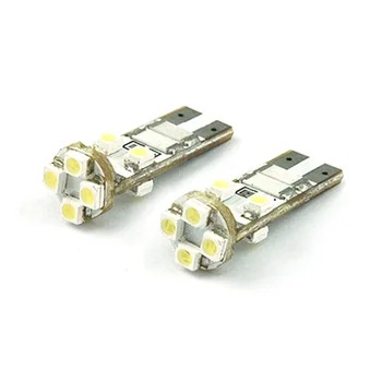 2VNT Xenon White 360-laipsnis valymo Klaidų 8-SMD/9-SMD T10 LED Lemputės