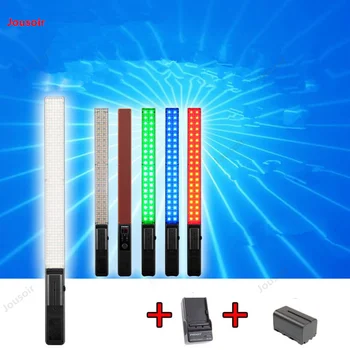 LED šviesos YN360 rankiniai šviesos lazdele išorės įveikti žibintai su baterija F750 su įkroviklio rinkinys, įvairių spalvų CD50 T07