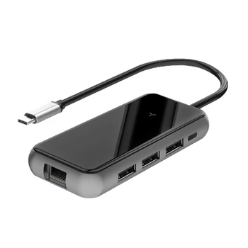 8 1 USB C Hub su Ethernet Prievadas, 4 K C Tipo HDMI Adapterį, SD/TF Card Reader HUAWEI 