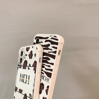 Kameros Apsaugos Karvė Leopad Spausdinti Telefono dėklas Skirtas iPhone 11 12 Pro Mini Max Zebra Tekstūros iPhone 7 8 Plus X XS XR SE 2020 m.