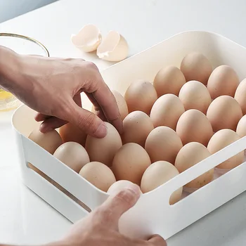 Kiaušinių Dėklas Turėtojas Kiaušinių Talpinimo Šaldytuve Daržovių Laikymo Konteineris Plastmasės Namų Virtuvėje 24 Tinklelis Kiaušinių Dėžutės Saugojimo Organizacija