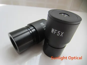 WF5X 20mm Lab Švietimo Mokyklos Stereo Mikroskopas Plataus Kampo Okuliaro Optinis Objektyvas 30.5 mm su gumine Eyecup Akių Apsaugai