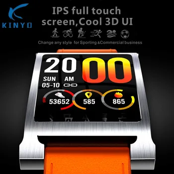 Laikrodis žiūrėti smart Plieno sporto apyrankė atsparus vandeniui Smart Watch 