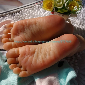 Nauja seksuali moteris Pūlingas Kojos pėdos modelis klonavimo odos manekenas pėdų fetišas žaislai