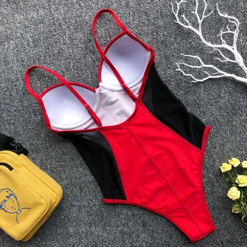 Naujas paprastas vientisas seksualus maudymosi kostiumėlį gazas bikini 2019 seksualus vienas gabalas plaukti kostiumai, maudymosi kostiumėliai moterims