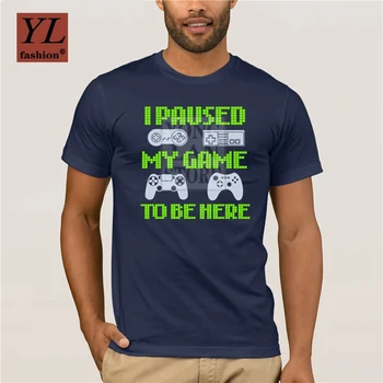 Karšto Vyrų Įdomus Atsitiktinis Print T-shirt I Pristabdytas, Mano Žaidimas Būtų Čia Juokingi Video Žaidėjus T Shirt Spausdinti Marškinėliai Vyrams
