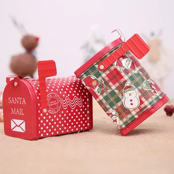 2021 Kalėdų Dekoravimo Reikmenys Kalėdų Saldainių Dėžutė Dovanų Dėžutėje Amatų Geležies Talpinimo Organizatorius Alavo Langelį Pašto Dėžutę Kalėdų Papuošalai