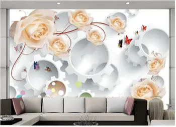 3d tapetai užsakymą freskos neaustinių 3d kambario tapetai Rožių vynuogių 3 d nustatymą, sienų paveikslai, piešiniai photo 3d sienos freskos tapetai