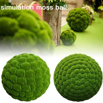 5vnt Dirbtinių Augalų,Modeliavimo Moss Ball,Dekoratyvinės Žolės Kamuolys,Imitavimo įrenginiai, Namų,Vestuvių,Biure,Sode 8cm
