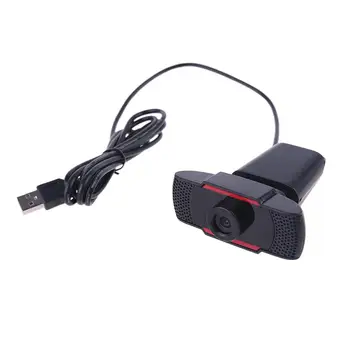 720P Aukštos raiškos Webcam USB2.0 Sąsaja Kamera 1280 x 720 Raiškos CMOS Jutiklis Webcamera su Mic Kompiuterių