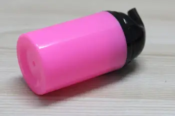 80ML plastikinė rožinė beoriu losjonas butelis su baltos arba juodos spalvos beoriu siurblys skaidrus dangtelis, skirtas kremas/serumas/kremas/fondas naudojant
