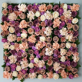 8ft x 8ft Prabangių Gėlių fonas Vestuvių Gėlių Sienos Dirbtinių Rožių Etapas fono Apdaila