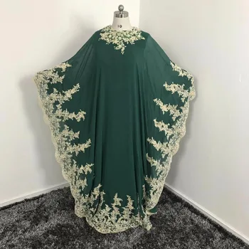 Appliques arabų Kaftan Vakaro Suknelės arabų Abaja Dubajus Elegantiškas-Line Vakaro Suknelės Su ilgomis Rankovėmis Motina Oblubienicy
