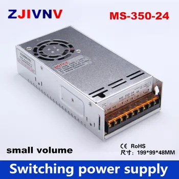 Gamyklos kaina 350W 24V 14.6 vieno išėjimo Mini dydžio LED Perjungimo Maitinimas 220vac-dc24v transformatorius šaltinis 24v MS-350-24