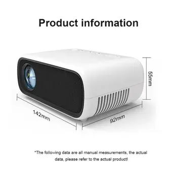 HD Mini Projektorius 20-80 Cm 1920x1080P LED Projektorius, Vaizdo Home Cinema 3D Filmą, Proyector USB HDMI suderinamus AV Jungtis