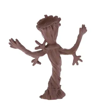 Kūdikių Groot Vazonas Vazonas Sodinamoji Žaislai Mielas PVC Medžio Vyras Modelis Veiksmų Skaičiai Vazonas 