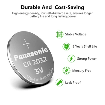 PANASONIC 100vnt 3V Ličio Baterija Mygtuką Moneta Ląstelių CR2032 DL2032 KL2032 5004LC SB-T15 Žiūrėti Nuotolinio Valdymo Kompiuteriai