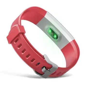 Spalvinga Guma Sporto Watchband Dirželio Pakeitimo ID115Plus HR Smart Apyrankę Žiūrėti Dirželis Smart Žiūrėti Priedą