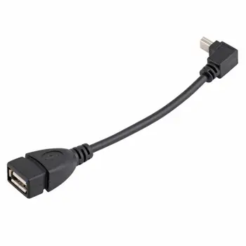 USB Female į Mini 5P USB B Male Konversijos OTG Adapterio Kabelį į Viršų Didmeninės