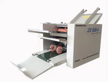 Visiškai Naujas Automatinis Popieriaus lankstymo mašina Popieriaus Aplanką Mašina ZE-8B/4 4 Kartus plokštė
