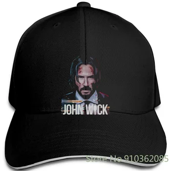 Wick John Parabellum Filmo Keanu Reeves Kino Hip-Hop reguliuojamas kepurės Beisbolo kepuraitę Vyrai Moterys