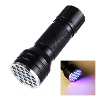 21 LED 395 nM, UV Ultra Violet Lempos Žibintuvėlis CSI Tikrinimo Šviesos 12.3