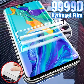 9999D Pilnas draudimas Screen Protector, ant Huawei 30 Lite P20 P40 Pro Hidrogelio Filmas 